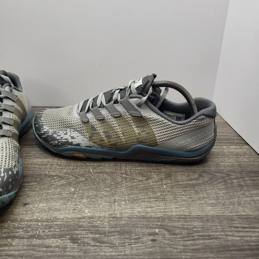 Merrell Womens Trail Glove 5 J52848 Gray Hiking Running Shoes Sneakers Size 11